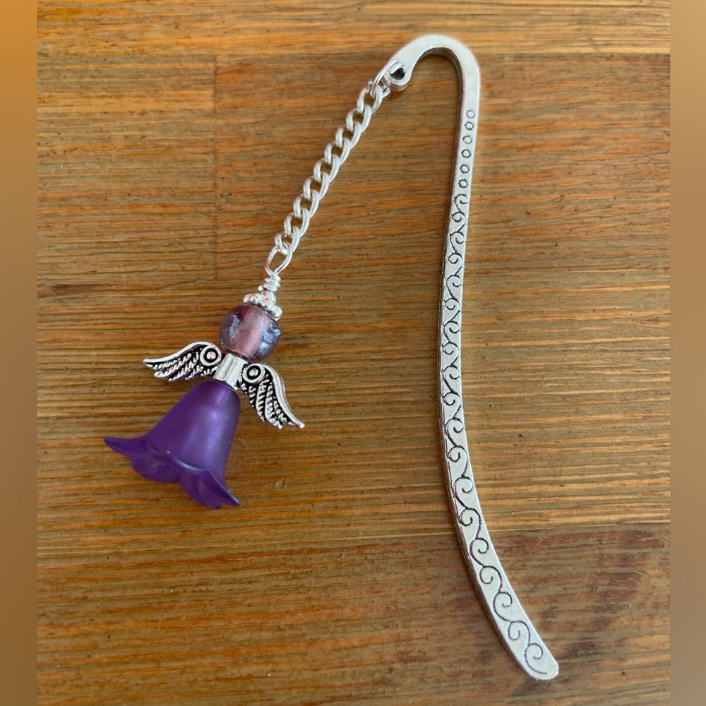 NEW - Handmade Purple Angel / Fairy Bookmark - ideal Gift